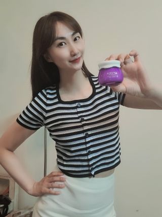 [후르디아] 72시간 블루베리 속살 수분크림 — 4점을 준 리뷰어가 2021년 5월 올린 사용 사진