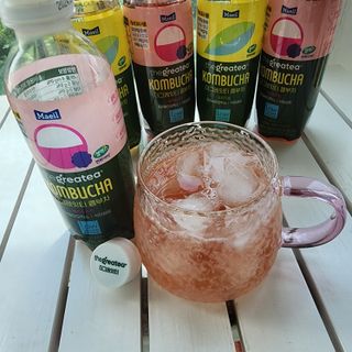 더그레잇티 콤부차 [매일유업] 더그레잇티 44kcal 콤부차 300ml *12개입 (오리지널 6개+베리리치 6개) — 5점을 준 리뷰어가 2023년 7월 올린 사용 사진
