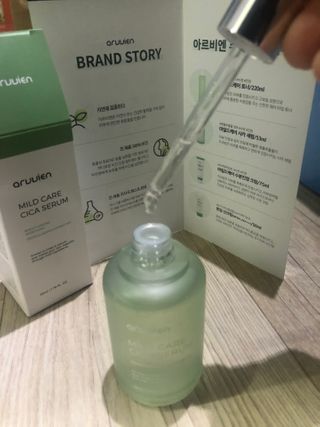 아르비엔 마일드케어 비건 시카세럼 — 5점을 준 리뷰어가 2021년 2월 올린 사용 사진