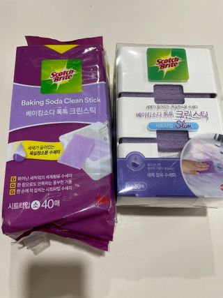 3M 스카치브라이트 크린스틱 베이킹소다 시트타입 70매 + 디스펜서 증정 — 5점을 준 리뷰어가 2023년 9월 올린 사용 사진