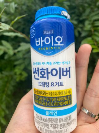 LIVE 매일바이오 썬화이버 드링킹 요거트 — 5점을 준 리뷰어가 2022년 8월 올린 사용 사진