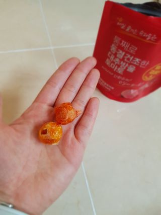 레드닥터 완숙토마토 + 통째로 동결건조한 대추방울토마토 — 5점을 준 리뷰어가 2022년 12월 올린 사용 사진