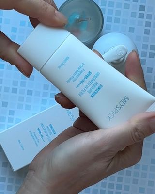 엠디스픽 무향자차 수분 선크림 PSF50+ PA++++ 50ml — 5점을 준 리뷰어가 2023년 3월 올린 사용 사진