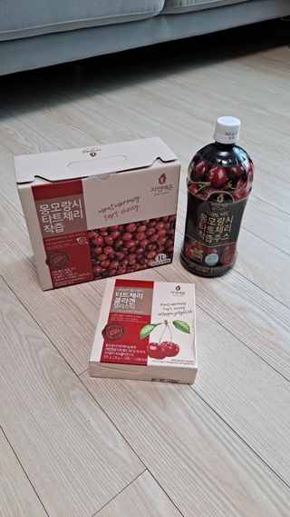 자연에온 몽모랑시 타트체리 3종 세트 구성 - 저분자콜라겐젤리, NFC 착즙주스 — 5점을 준 리뷰어가 2021년 7월 올린 사용 사진