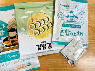 해풀잎 누구나 김밥*1ea [(혼합야채 35g *1ea,  김밥김 (5g, 5ea),  양념간장 (6g, 5ea), 참기름(5g, 2ea)] — 5점을 준 리뷰어가 2022년 5월 올린 사용 사진