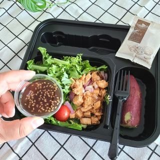 참살이도시락 작심삼일 샐러드도시락 3개 맛보기 새벽배송 또는 택배배송 — 5점을 준 리뷰어가 2021년 8월 올린 사용 사진