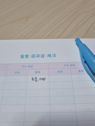 리훈 리뉴얼 오늘쓰임 가계부 용돈기입장 금전납출부 캐쉬북 만년 — 5점을 준 리뷰어가 2023년 3월 올린 사용 사진