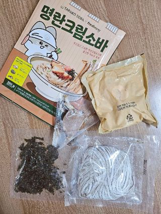 *구매평/프레시지 타라코소바 명란크림소바 (냉동) — 5점을 준 리뷰어가 2025년 8월 올린 사용 사진