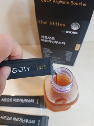 더리틀스 시트오르 아르기닌부스터 — 5점을 준 리뷰어가 2022년 11월 올린 사용 사진