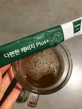 바오랩스 다편한 캐비지 사과키위양배추즙 — 5점을 준 리뷰어가 2023년 11월 올린 사용 사진
