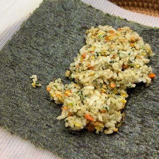 해풀잎 누구나 김밥*1ea [(혼합야채 35g *1ea,  김밥김 (5g, 5ea),  양념간장 (6g, 5ea), 참기름(5g, 2ea)] — 4.5점을 준 리뷰어가 2022년 8월 올린 사용 사진