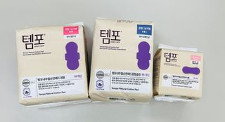 N[템포] 템포 패드 내추럴 순면 생리대 SET(중형 슬림 + 대형 + 라이너) — 5점을 준 리뷰어가 2024년 2월 올린 사용 사진