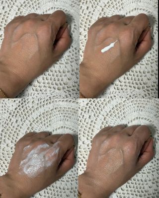 하이브리온 [쿠팡]멜라제로 시카엑소좀 크림 50ml PDRN 줄기세포 주름 미백기능성 피부과 병원입점, 1개, 50g — 5점을 준 리뷰어가 2025년 7월 올린 사용 사진