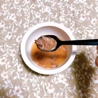 비타크래프트 고양이 수프 50g 3가지맛 x4팩씩 총 12팩 — 5점을 준 리뷰어가 2021년 8월 올린 사용 사진