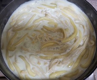 [푸딩팩토리] 로제누들떡볶이 500g / 까르보나라크림누들떡볶이 500g — 4.5점을 준 리뷰어가 2022년 8월 올린 사용 사진