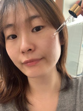 스킨큐어 산다화 비타민c 화이트닝 에센스 30ml — 5점을 준 리뷰어가 2023년 10월 올린 사용 사진