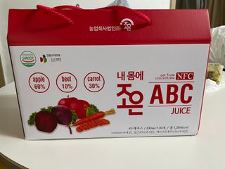 농업회사법인조은 내 몸에 조은 ABC 주스 — 5점을 준 리뷰어가 2021년 10월 올린 사용 사진
