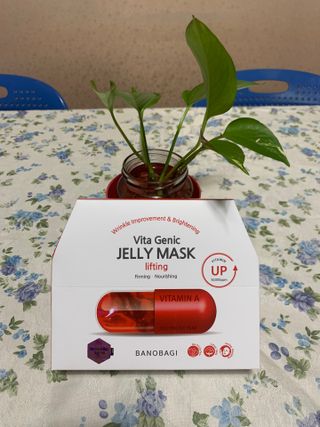 바노바기 코스메틱 바노바기 비타제닉 젤리마스크 리프팅 (10매입) — 5점을 준 리뷰어가 2023년 4월 올린 사용 사진