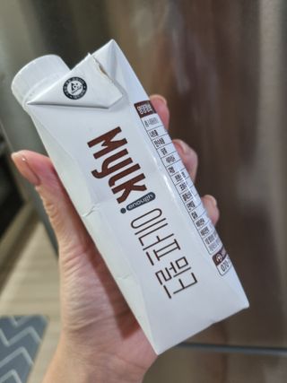 이너프 뮐크 초콜릿맛 — 5점을 준 리뷰어가 2022년 9월 올린 사용 사진