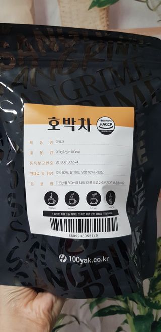 산그리메 국내산 호박차 100티백 대용량 삼각티백차 — 5점을 준 리뷰어가 2021년 6월 올린 사용 사진