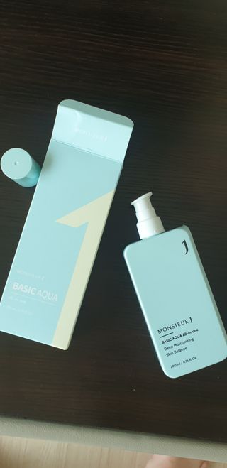 [정우성 올인원] 무슈제이 베이직 아쿠아 올인원 / 남자 화장품 브랜드 — 5점을 준 리뷰어가 2021년 3월 올린 사용 사진