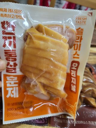 한끼통살 슬라이스 닭가슴살 — 5점을 준 리뷰어가 2023년 2월 올린 사용 사진