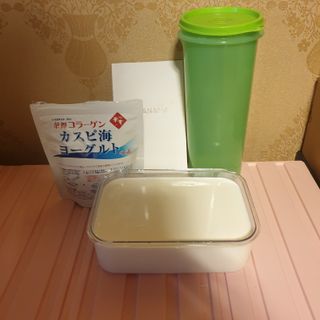 하나마이 [BEST 판매율 1위] 카스피해 유산균 종균_발효기가 필요없이 간편하게 만들어 먹는 요거트 생유산균 — 5점을 준 리뷰어가 2023년 3월 올린 사용 사진