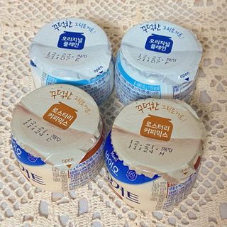 매일바이오 그릭요거트 오리지널 플레인 4개, 로스터리 커피믹스 4개 — 5점을 준 리뷰어가 2021년 12월 올린 사용 사진