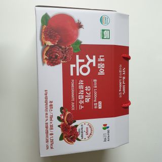농업회사법인조은 유기농 석류 NFC 착즙주스 70ml 30포 — 5점을 준 리뷰어가 2021년 10월 올린 사용 사진