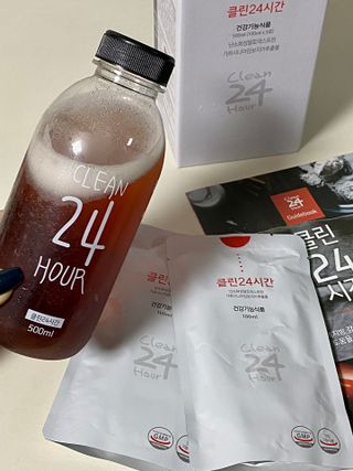 클린24시간 1BOX(5포) + 전용보틀(500ml) — 5점을 준 리뷰어가 2023년 5월 올린 사용 사진