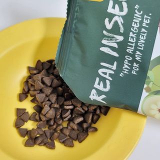 [푸디웜] 라포그  리얼인섹트 웨이트밸런스 저알러지 강아지 사료  1.2KG — 2.5점을 준 리뷰어가 2021년 7월 올린 사용 사진
