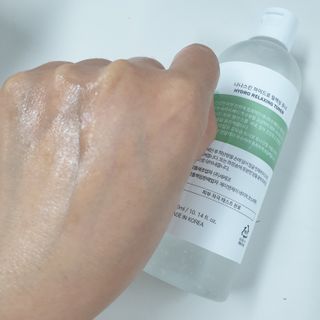 나나스킨 하이드로릴렉싱토너 — 5점을 준 리뷰어가 2021년 5월 올린 사용 사진