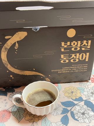 [비린내 완벽제거] 본황칠 통장어 국내산 장어즙 아르기닌 2800mg 장어즙효능 기력보강 — 5점을 준 리뷰어가 2022년 7월 올린 사용 사진