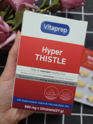 뉴트리션팩토리 비타프렙 하이퍼씨슬 밀크씨슬 900mg — 5점을 준 리뷰어가 2021년 8월 올린 사용 사진