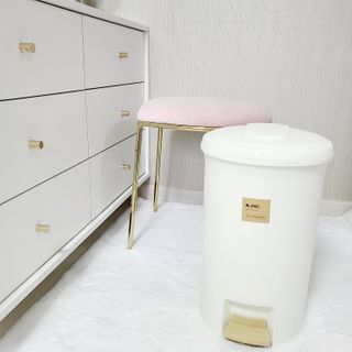 창신리빙 [블랑 휴지통 5종] 똑똑한 정리 수납 — 5점을 준 리뷰어가 2021년 2월 올린 사용 사진