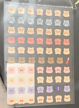 리훈 곰부 체크리스트+ 곰부 리무버블스티커 1장 — 5점을 준 리뷰어가 2021년 5월 올린 사용 사진