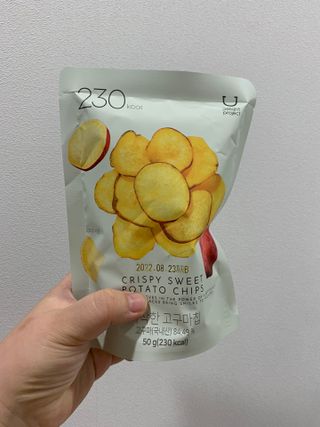 딜라이트 프로젝트 바삭한 원물칩 3종 고구마칩, 자색고구마칩, 느타리버섯칩 [총 6봉지] — 5점을 준 리뷰어가 2022년 3월 올린 사용 사진