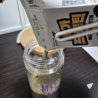 바디랩 프로틴음료 단백질쉐이크 메가프로틴 — 5점을 준 리뷰어가 2022년 4월 올린 사용 사진