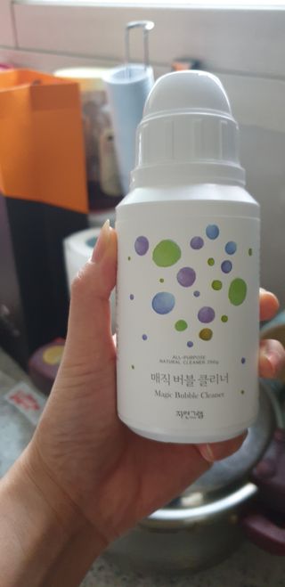 자연그램 매직버블클리너 250g — 3점을 준 리뷰어가 2021년 1월 올린 사용 사진
