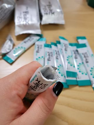 프리마인 유산균 국가지정연구소 선정, 살아있는 생유산균 200억 마리의 힘. 유산균n굿바이옴플러스 — 5점을 준 리뷰어가 2021년 12월 올린 사용 사진