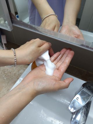 오쎄 메디버블 핸드워시폼 500ml 1+1 (그린애플향) — 5점을 준 리뷰어가 2023년 5월 올린 사용 사진