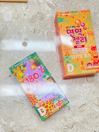 다나음 180도 칼슘젤리+아연면역젤리 — 2.5점을 준 리뷰어가 2021년 12월 올린 사용 사진