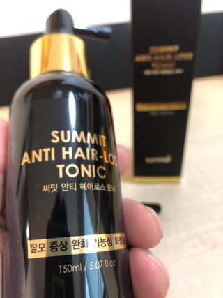 썸헤어 / SUMHAIR 썸헤어 써밋 안티 헤어로스 토닉 — 5점을 준 리뷰어가 2021년 5월 올린 사용 사진