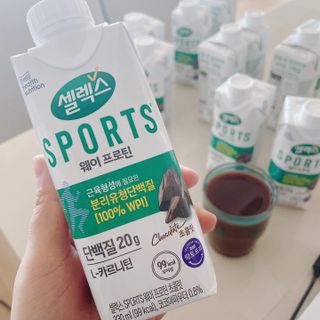 셀렉스스포츠 셀렉스 스포츠 드링크 초콜릿 _ 330ml x 12팩 — 5점을 준 리뷰어가 2021년 12월 올린 사용 사진