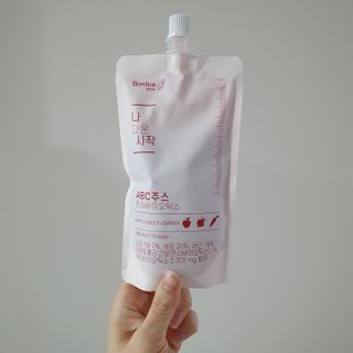 12월 15일 출시, 건강기능식품 브랜드 본리브 나 다운 시작 제품 3종 — 5점을 준 리뷰어가 2021년 2월 올린 사용 사진
