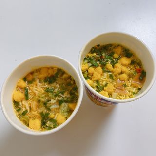 NISSIN 닛신 컵누들  4종 - 씨푸드오리지날, 씨푸드 스파이시, 씨푸드 커리, 씨푸드 XO소스 — 5점을 준 리뷰어가 2021년 11월 올린 사용 사진