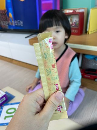 다나음 180도 칼슘젤리+아연면역젤리 — 5점을 준 리뷰어가 2022년 1월 올린 사용 사진