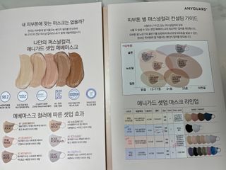 애니가드 셋업메베마스크 (대형 4컬러 + 중형 4컬러) — 5점을 준 리뷰어가 2022년 4월 올린 사용 사진