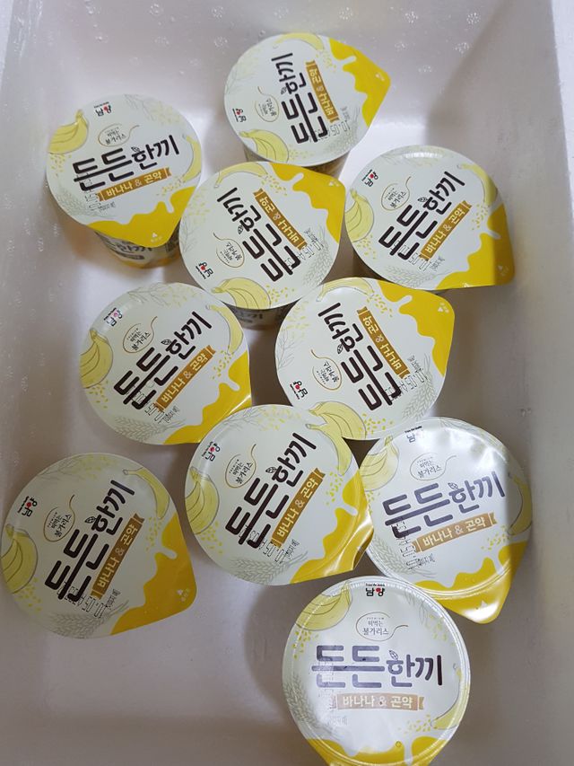 [떠먹는 불가리스] 든든한끼 바나나 곤약 10ea 리뷰 사진