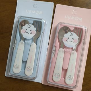 유비맘 스푼포크 케이스 세트 1+1 _컬러랜덤 발송 — 5점을 준 리뷰어가 2020년 12월 올린 사용 사진